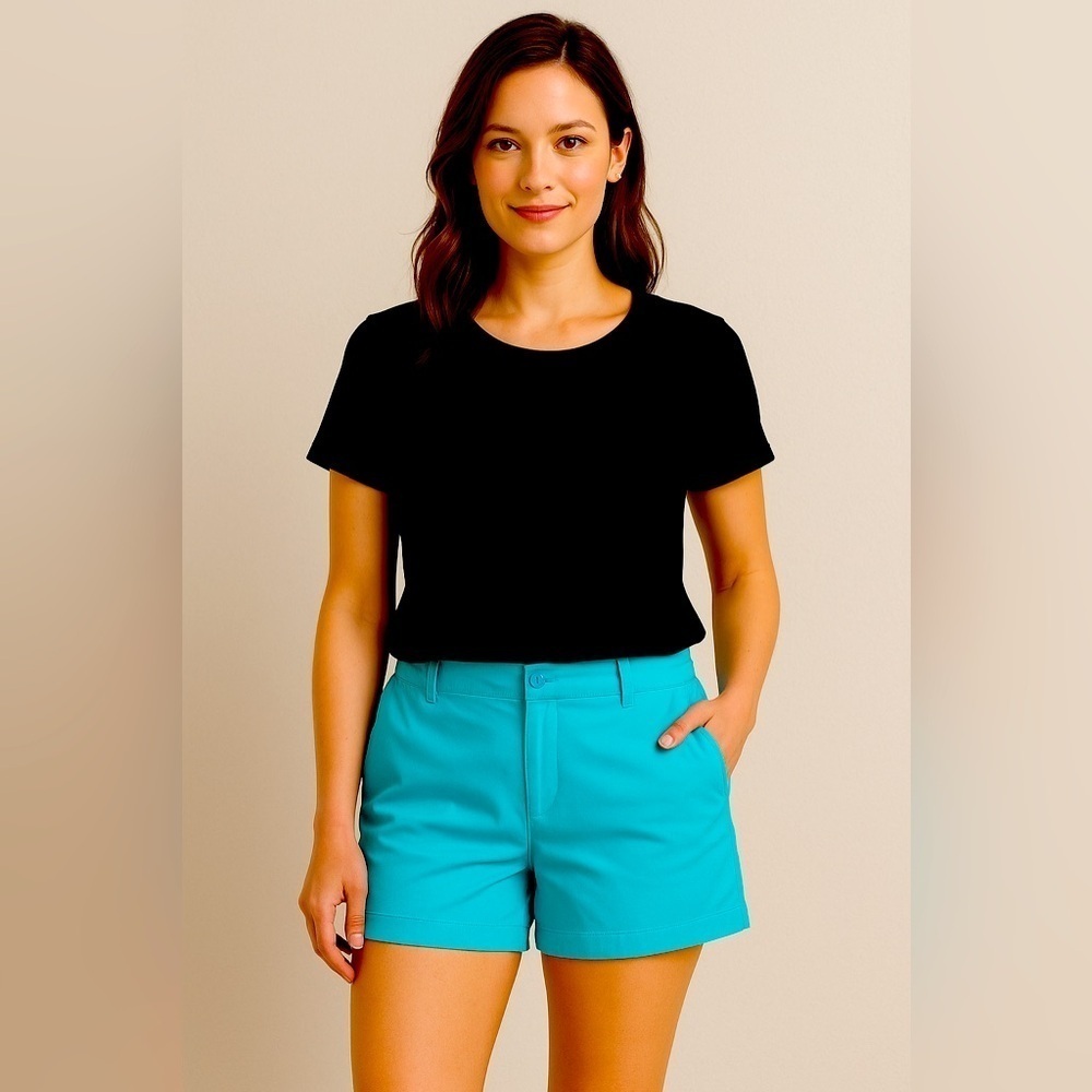 J. Crew Re-Imagined, inspired by the people & planet, classic chino 5” shorts.